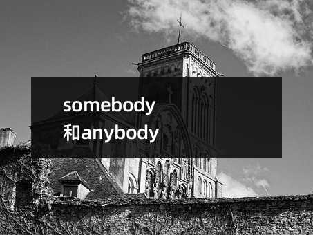 somebody和anybody的区别