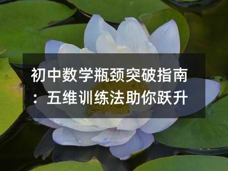 初中数学瓶颈突破指南:五维训练法助你跃升