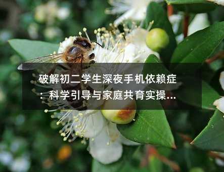 破解初二学生深夜手机依赖症:科学引导与家庭共育实操指南