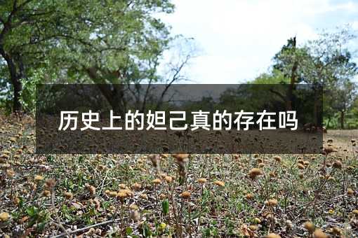 历史上的妲己真的存在吗