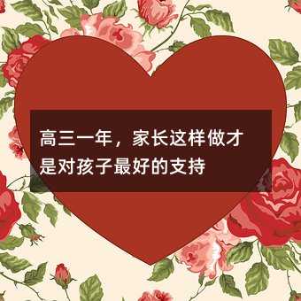 高三一年,家长这样做才是对孩子最好的支持